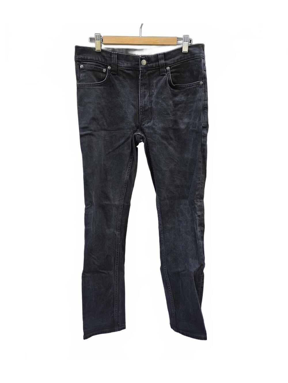 Nudie Jeans Lean Dean Dry Cold Black  32/29  (Tags 33x32) . Rehemmed